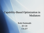 Capability-Based Optimization in Mediators