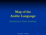 Map of Arabic language