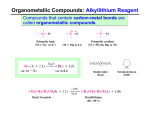 Organometallic Compounds: Alkyllithium Reagent