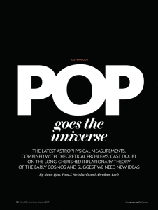 "Pop Goes the Universe", Scientific American - Harvard