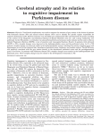 Cerebral atrophy and its relation to cognitive impairment in