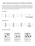 Blues Chords and Scales in E Minor (G Major)