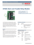 D7025 Alarm and Trouble Relay Module
