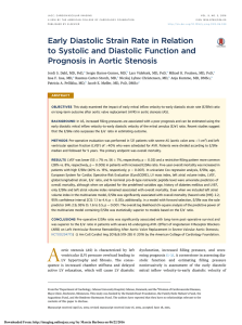Early Diastolic Strain Rate in Relation to Systolic and Diastolic