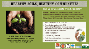 Beaverton soil sample testing Oct 16