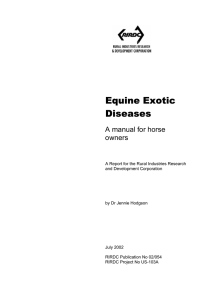 Equine Exotic Diseases
