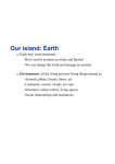 Our island: Earth