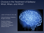 Treatment of epilepsy: Medical, diet and surgical Options