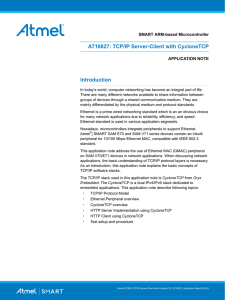AT16827: TCP/IP Server-Client with CycloneTCP