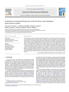 Journal of Neuroscience Methods Estimation of neuronal firing rates
