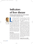 Indicators of liver disease