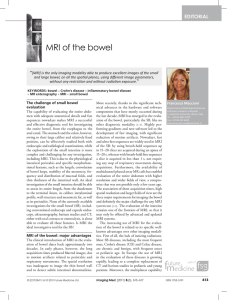 MRI of the bowel - Open Access Journals