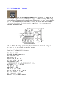 ICL7107 Digital LED Voltmeter