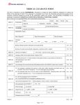 MEDICAL CLEARANCE FORM