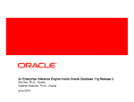 An Enterprise Inference Engine Inside Oracle Database 11g