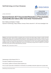 Ophthalmology and Eye Diseases spectral Domain OcT