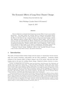 The Economic Effects of Long(Term Climate Change