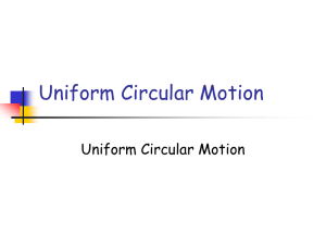 Uniform Circular Motion