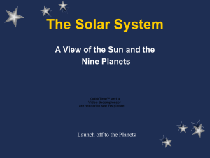 The Solar System - University of Sioux Falls