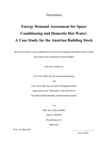 Energy Demand Assessment for Space Conditioning - Invert/EE-Lab
