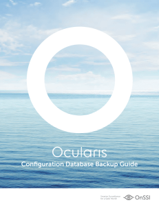 Configuration Database Backup Guide