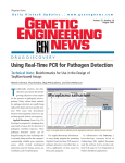 Using Real-Time PCR for Pathogen Detection