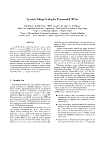 Dynamic Voltage Scaling for Commercial FPGAs