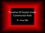 Timeline Of Soviet Under Communist Rule