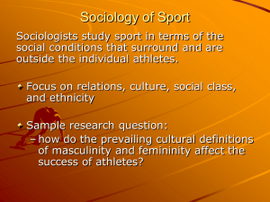 What is the Sociology of Sport?