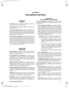 fire service features - International Code Council