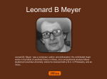 Leonard B Meyer Powerpoint