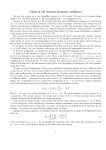 Chain of 1D classical harmonic oscillators