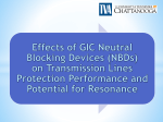 Effects of GIC Neutral Blocking Devices (NBDs) on Transmission