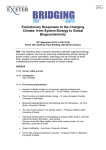 Evolutionary Responses to the Changing Climate