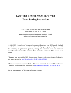 Detecting Broken Rotor Bars With Zero-Setting Protection