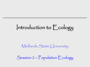 The Science of Ecology - Midlands State University