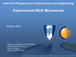 Experimental work microwaves