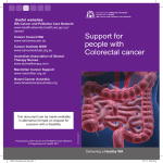 Support for people with colorectal cancer