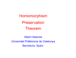 Homomorphism Preservation Theorem