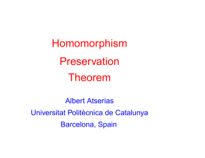 Homomorphism Preservation Theorem