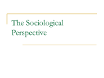 Lecture Two - Sociological Theories