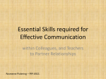 Essential Skills required for Effective Communication