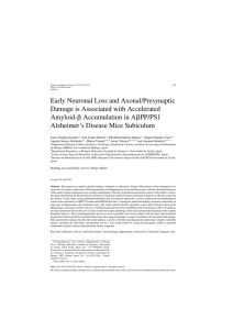 Early Neuronal Loss and Axonal/Presynaptic Damage is Associated