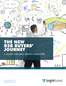 THE NEW B2B BUYERS` JOURNEY - B2B Marketing