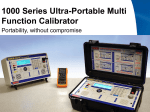 1000 Series Ultra-Portable Multi Function Calibrator
