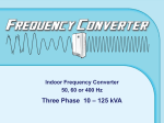 Indoor Frequency Converter 50, 60 or 400 Hz Three Phase 10 – 125