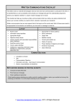 Written Communications Checklist