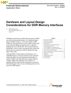 Hardware and Layout Design Considerations for DDR Memory