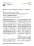 Macrofaunal community inside and outside of the Darwin Mounds