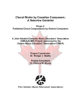 Choral Works by Canadian Composers